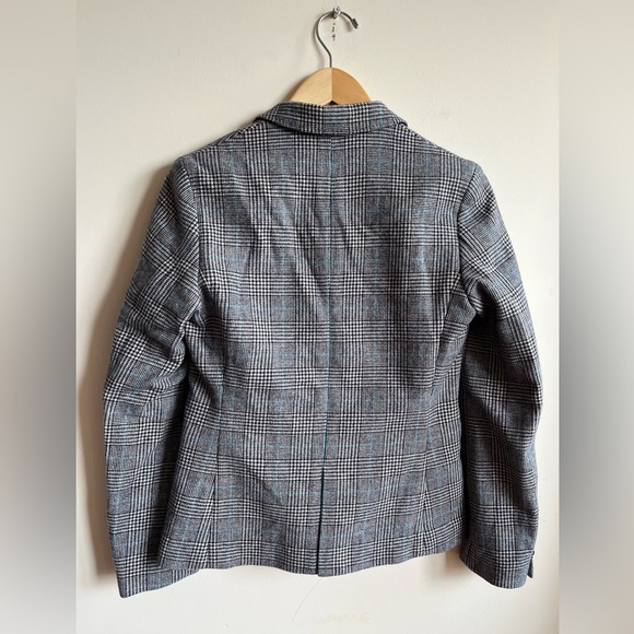 NWT Ines De Fressange Uniqlo Wool Houndstooth Checkered Blazer - XS - Picture 8 of 8
